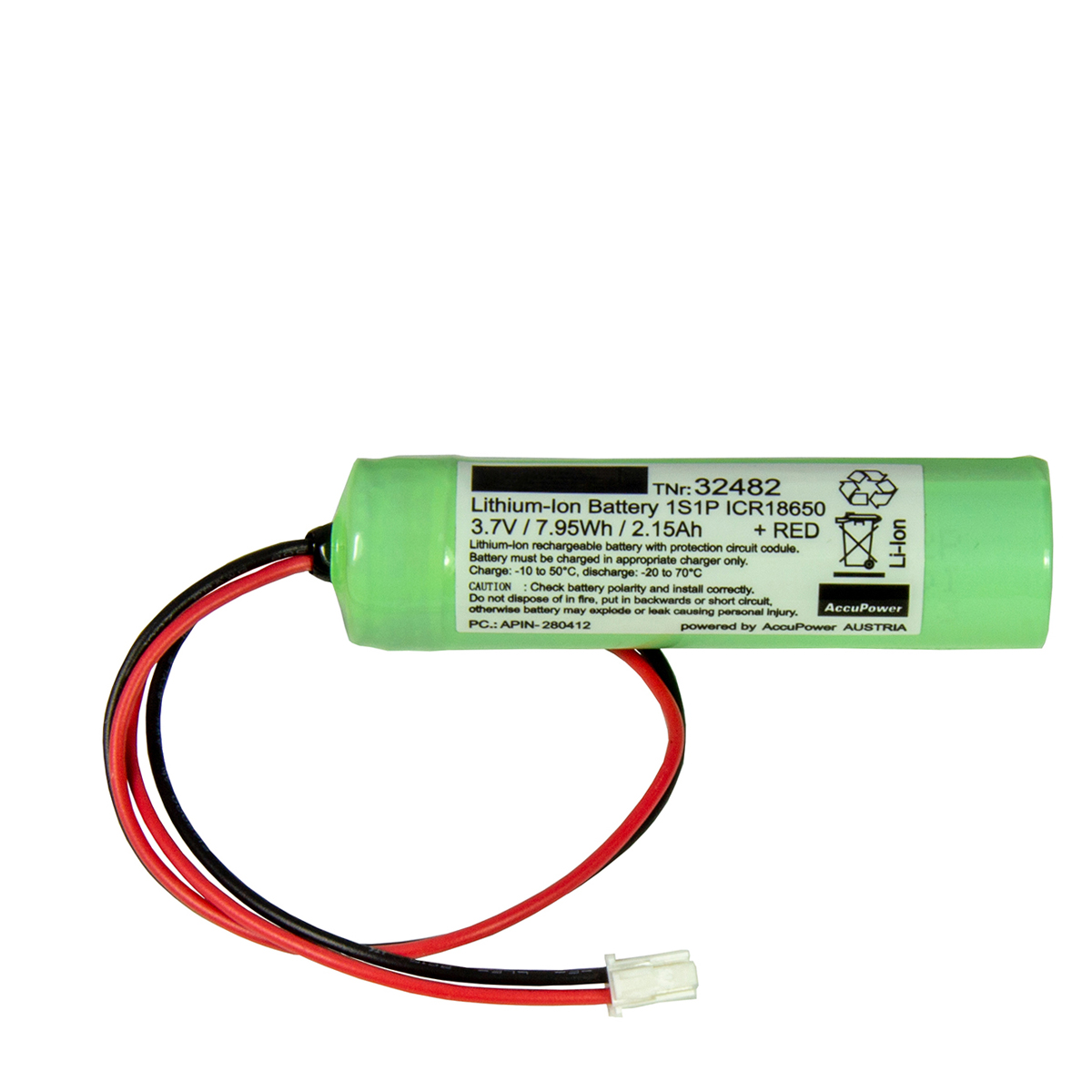 AccuPower Lithium battery 1S1P 3,7V 2,2Ah