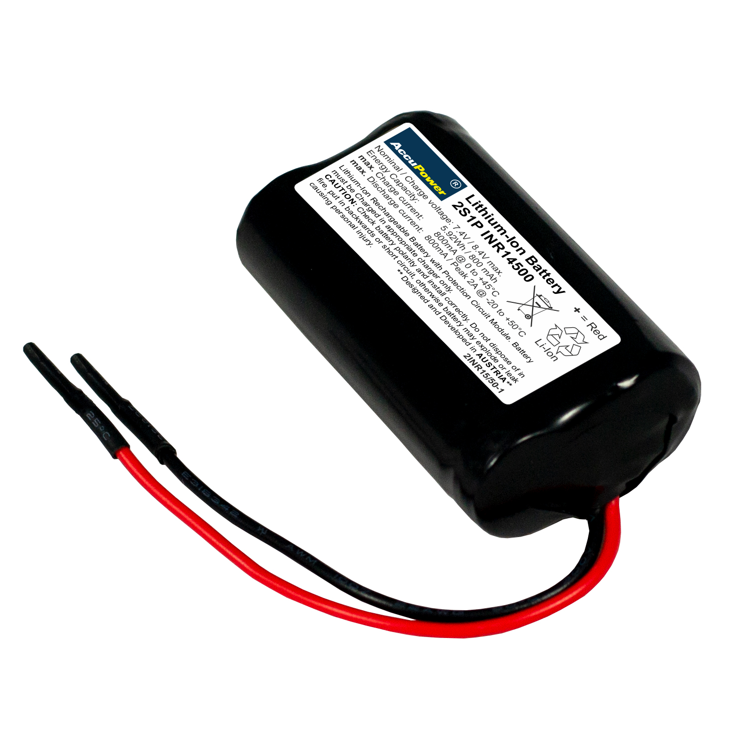 AccuPower APST2S1P_14500 Lithium battery